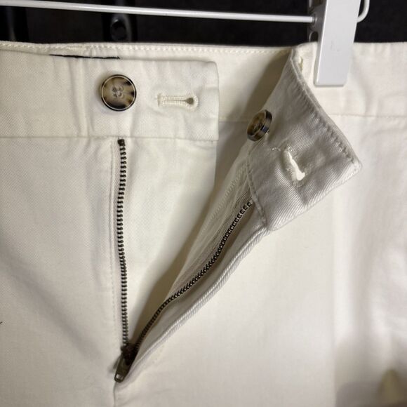 NWT J Crew High Rise Girlfriend Chino Pant Women Plus 22 Ivory Career Preppy Job - Picture 9 of 11
